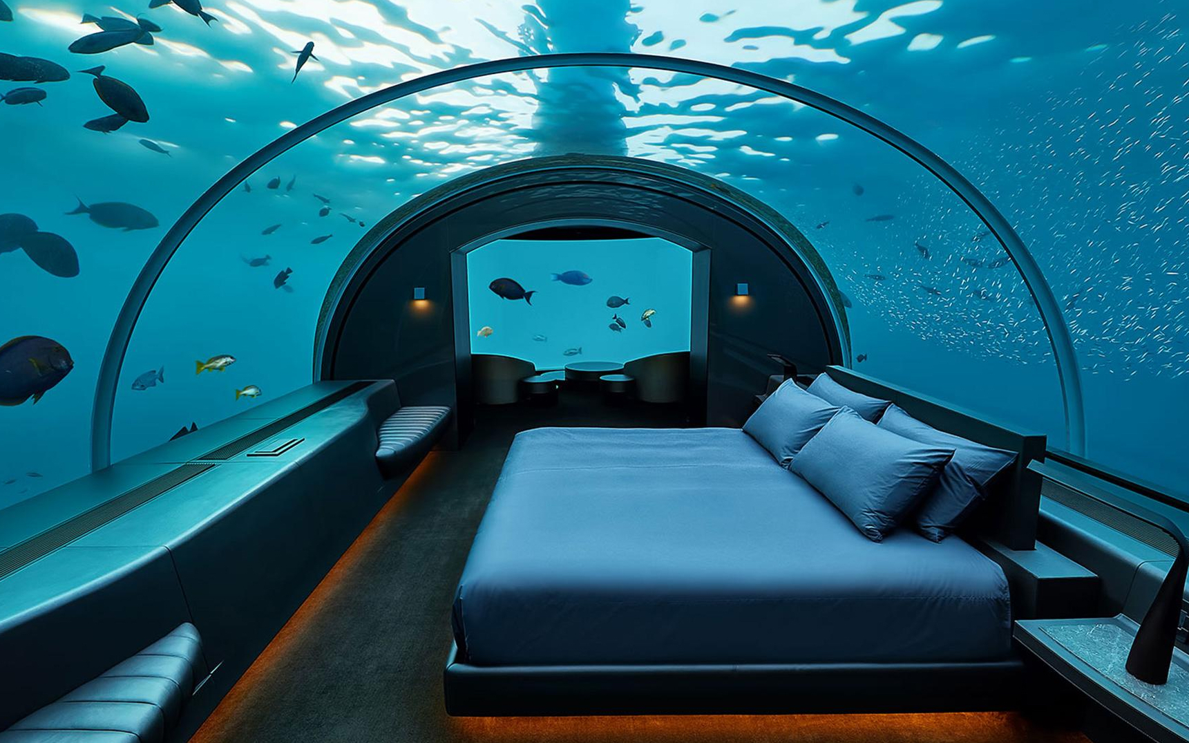 Atmospheric skyline image for the hotel experience